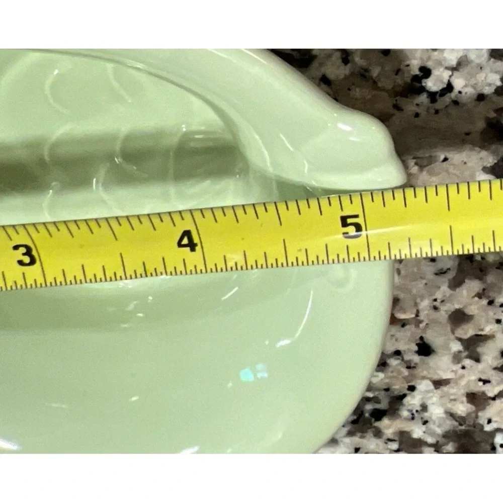 Set Of 2 Chantal‎ Fish Shaped Bowls Green Stoneware Ramekin 91-FSB-B7 1.5 Cups